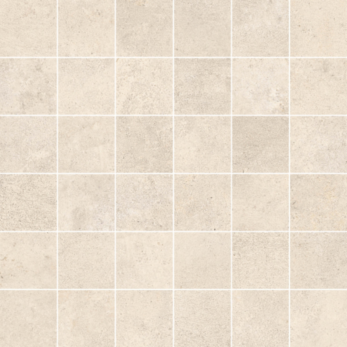 Mosaic Clay - Square in Ivory Tile