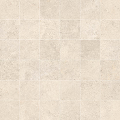 Mosaic Clay - Square in Ivory Tile