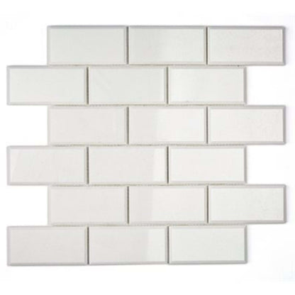 White Thassos in White Thassos 2x4 Beveled Brick Natural Stone