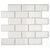 White Thassos in White Thassos 2x4 Beveled Brick Natural Stone
