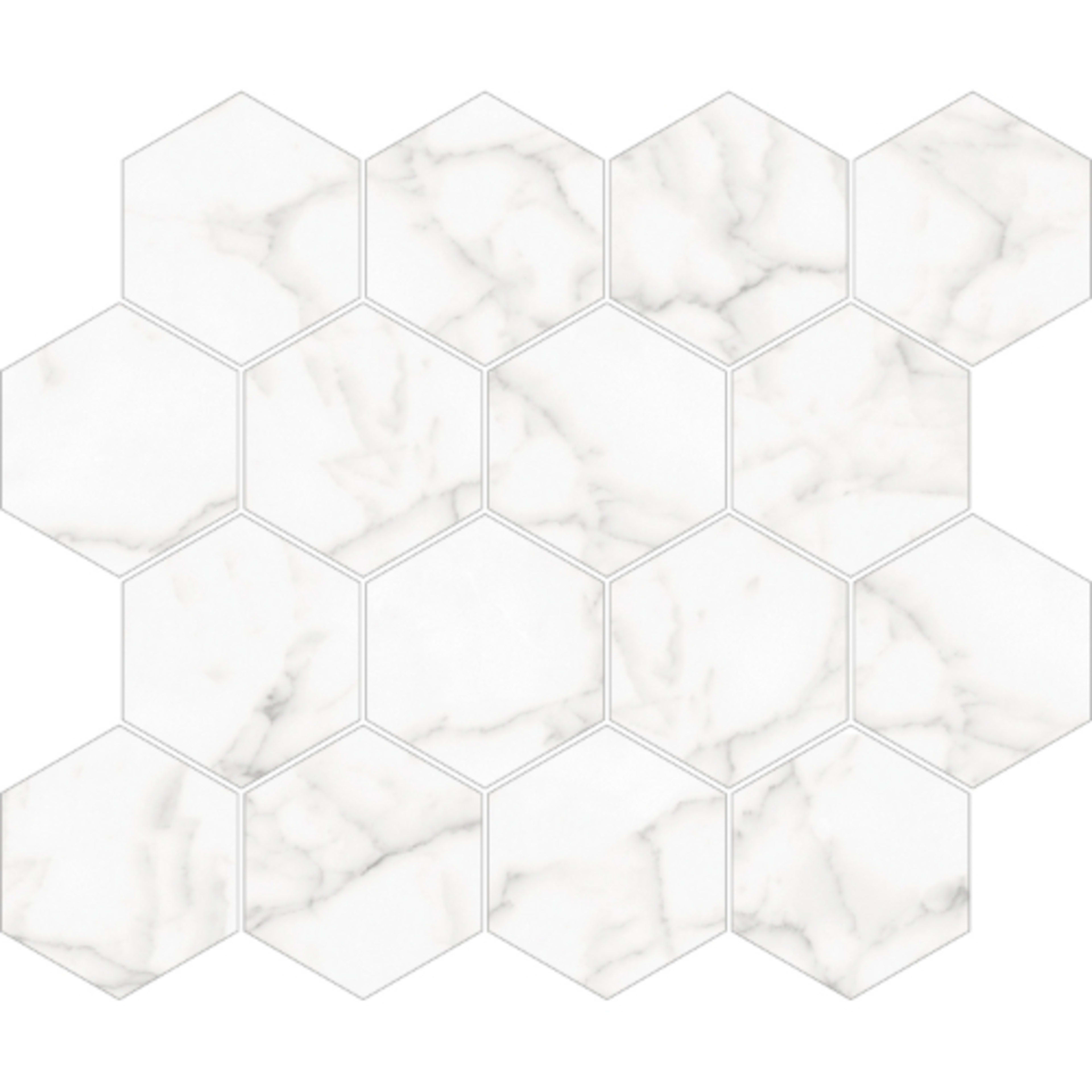 Mosaic Core - Hexagon in White Tile – DesignCo