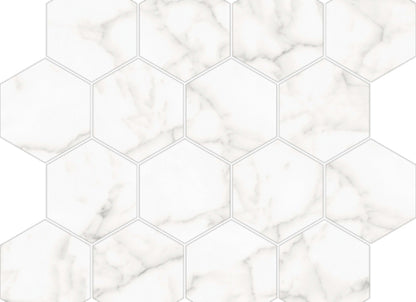 Mosaic Core - Hexagon in White