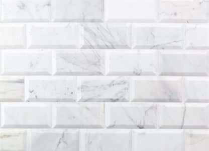 Calacatta in Calacatta 3x6 Beveled