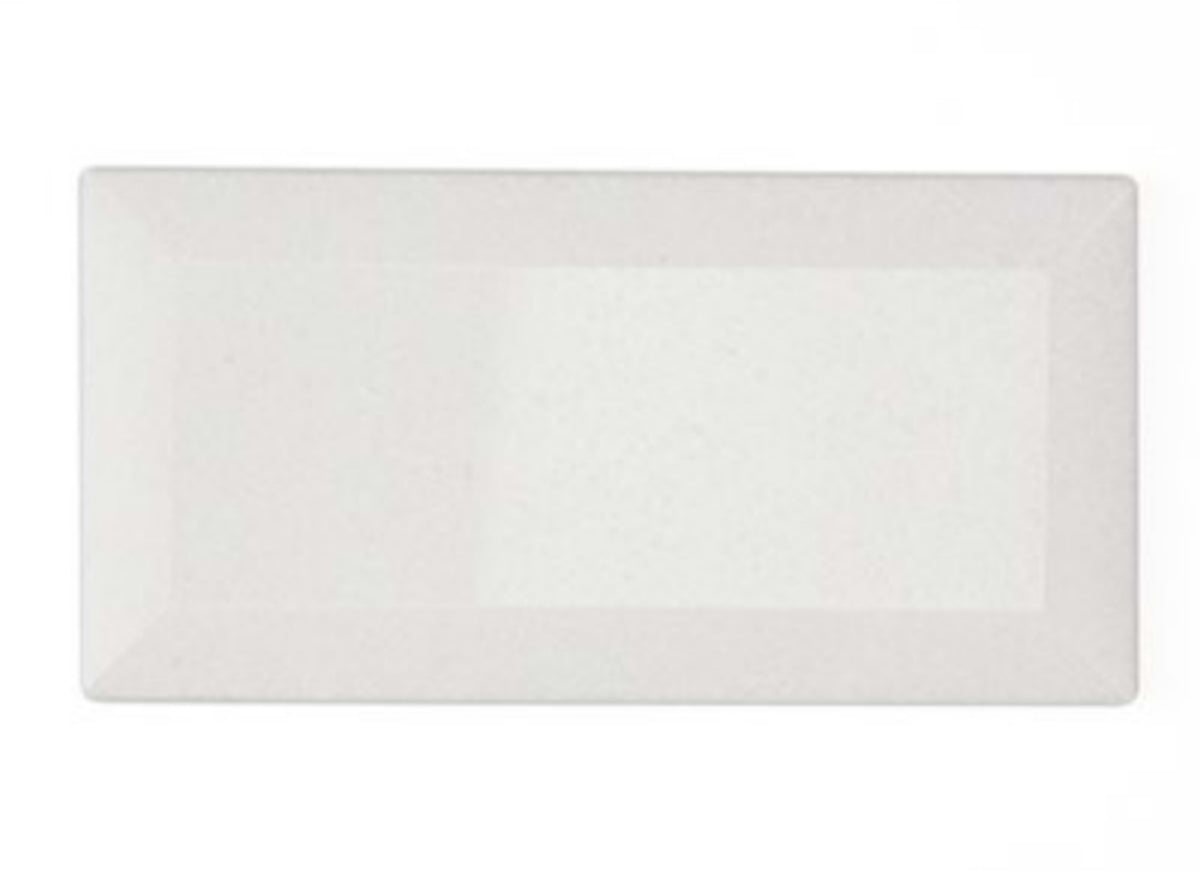 White Thassos in White Thassos Beveled Edge 3x6 Polished