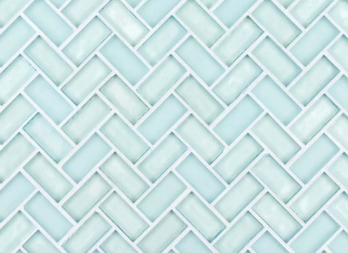 5/8" Herringbone Mosaic in Mo'Orea