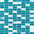 5/8" Stack Brick Blend Mosaic in Kotor Glass Tile