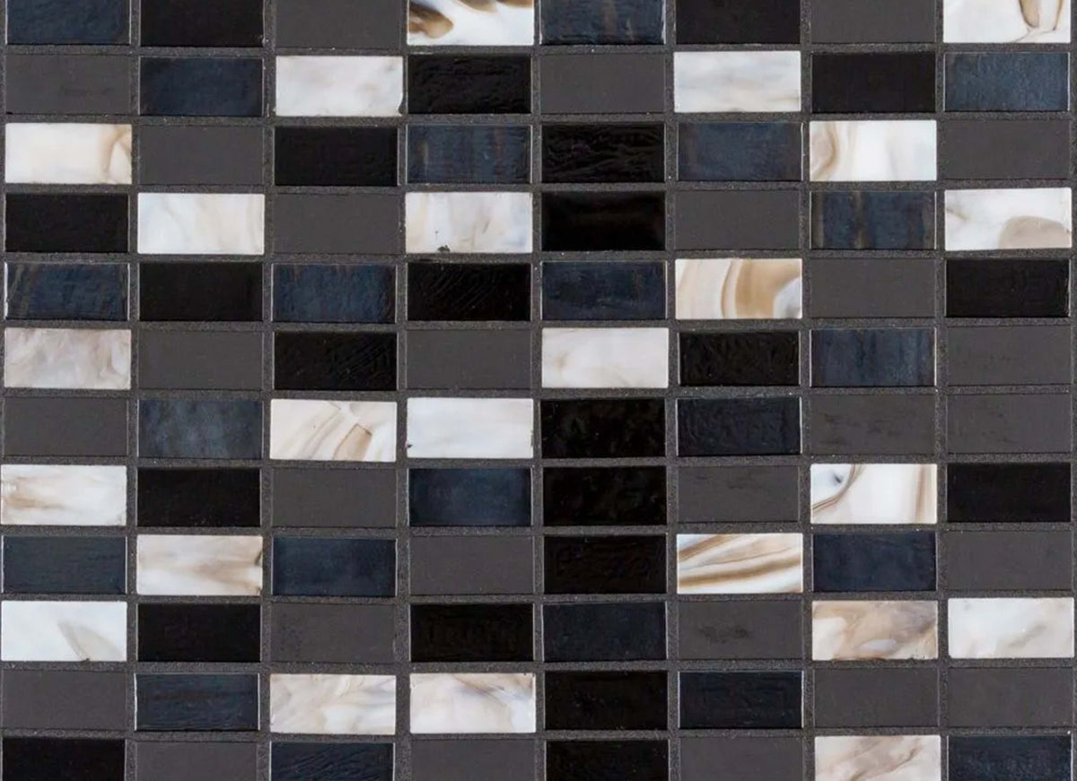 5/8" Stack Brick Blend Mosaic in Waimea