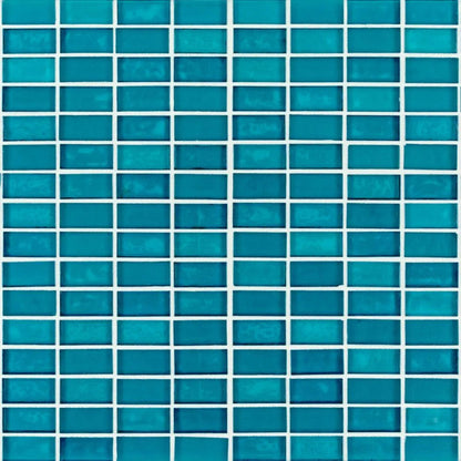5/8" Stack Brick Mosaic in Kotor Glass Tile