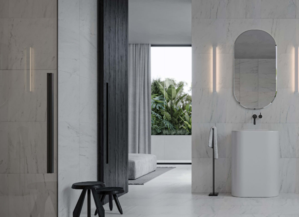 Bianco Venatino in Honed 3x6