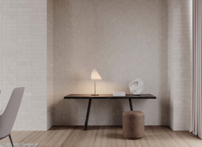 Eterna Bianco in Herringbone Mosaic Polished
