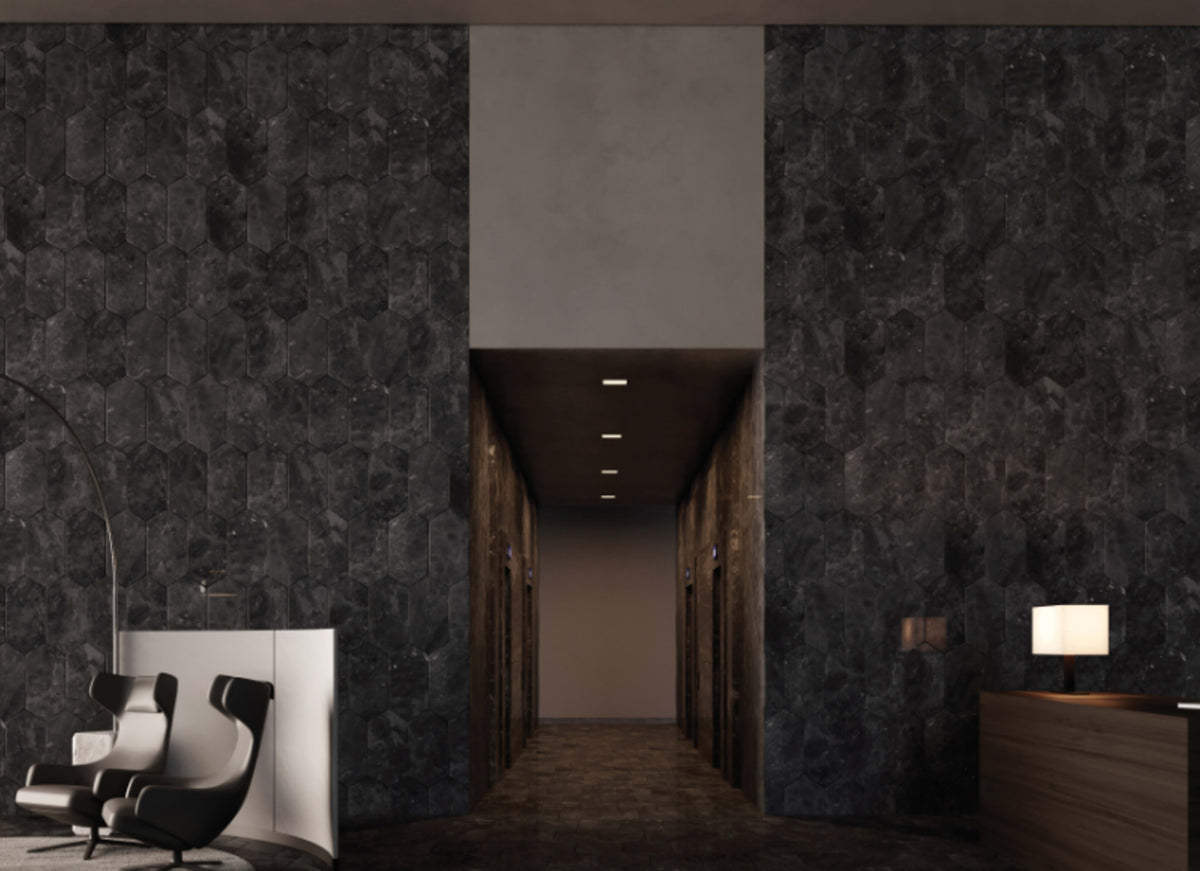 Galaxia Nero in Polished 18x36