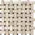 Ivory Travertine in Basketweave Mosaics Natural Stone