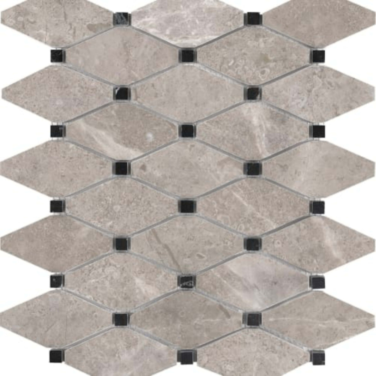 Ritz Gray in Clipped Diamond Polished Natural Stone