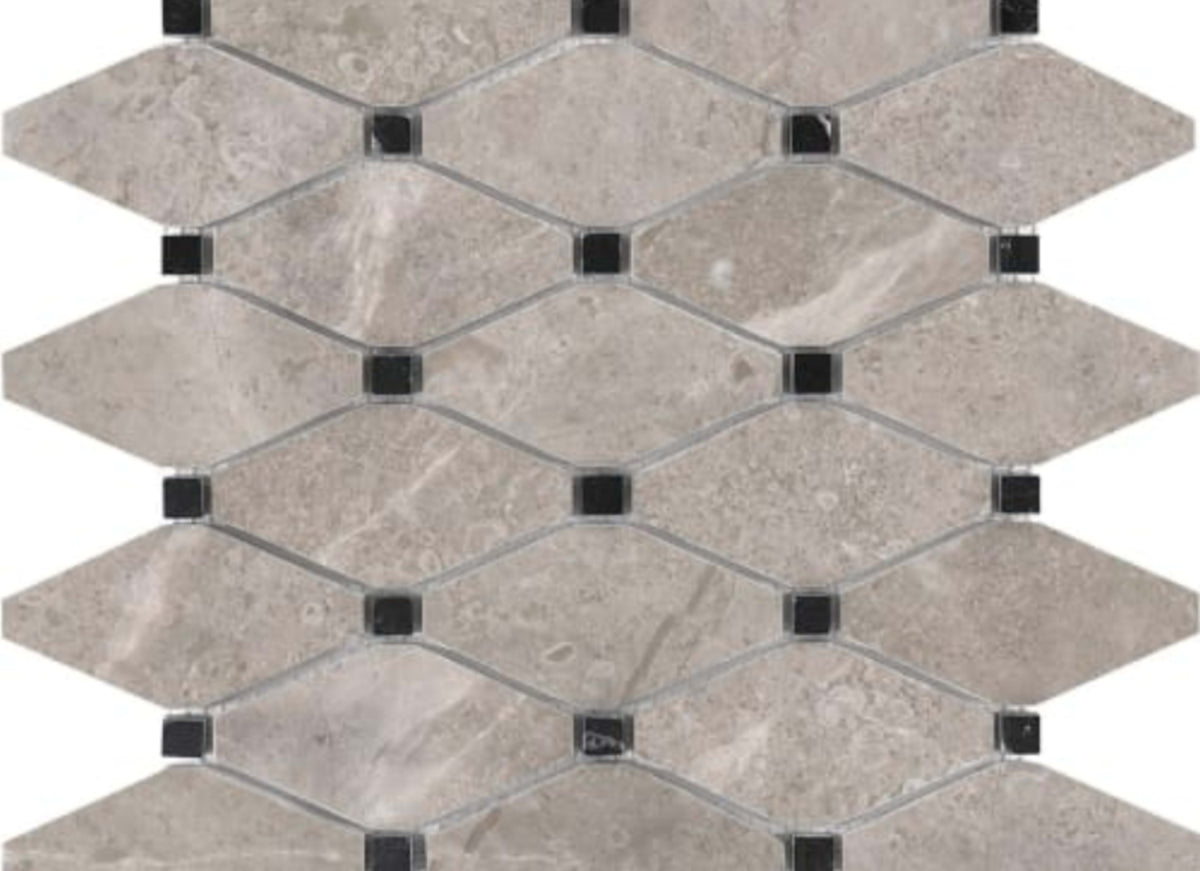 Ritz Gray in Clipped Diamond Honed