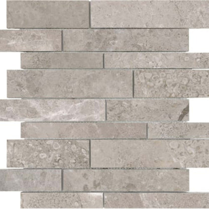 Ritz Gray in Random Strip Polished Natural Stone