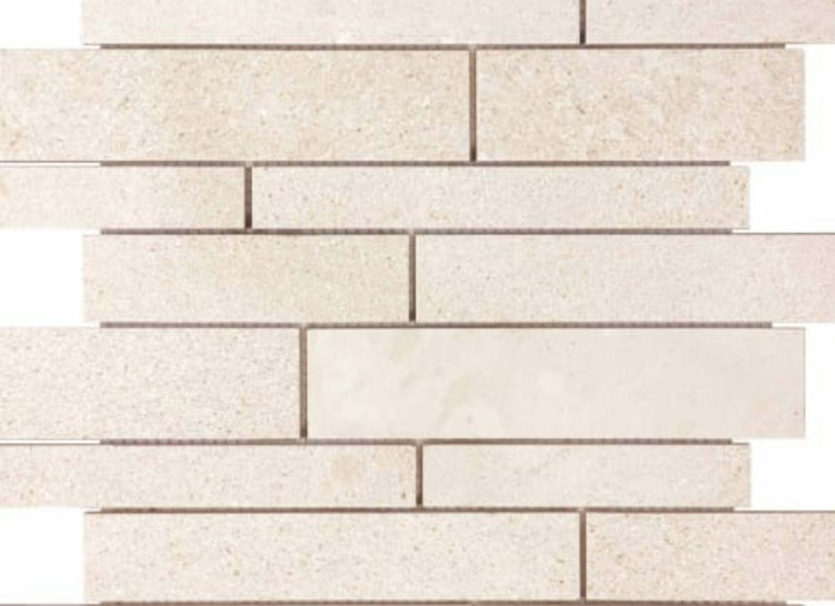Serene Ivory in Random Strip Honed