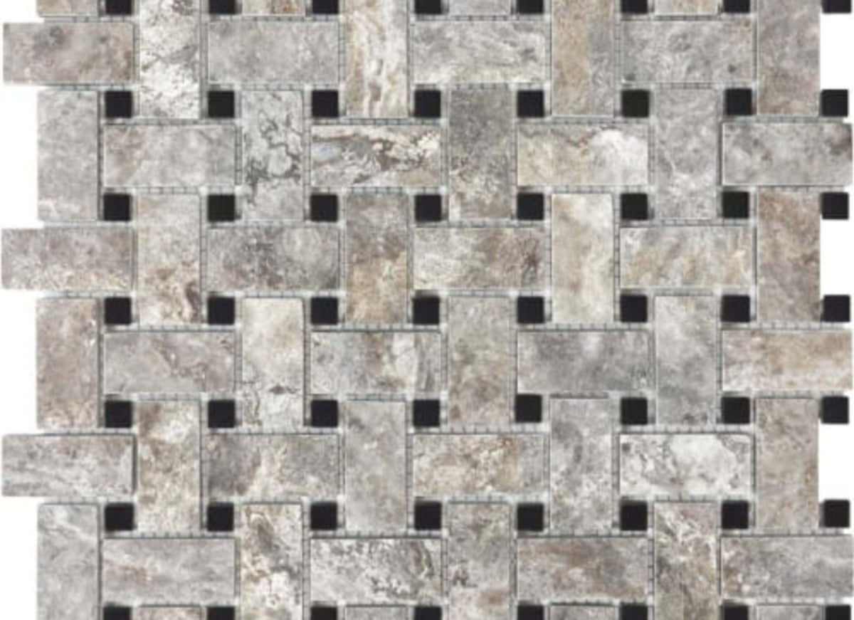 Silver Ash in Basketweave Honed Crosscut