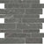 Stark Carbon in Random Strip Polished Mosaics Natural Stone
