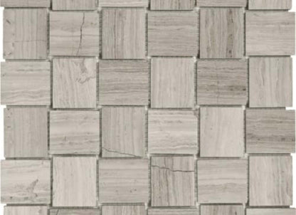 Strada Mist in 2x2 In Basketweave Polished Mosaics