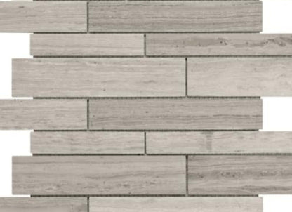 Strada Mist in Random Strip Honed Mosaics