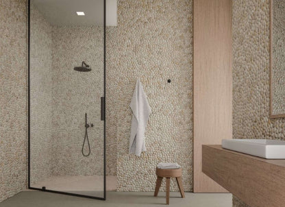 Zen in Driftwood Tan Natural Pebbles