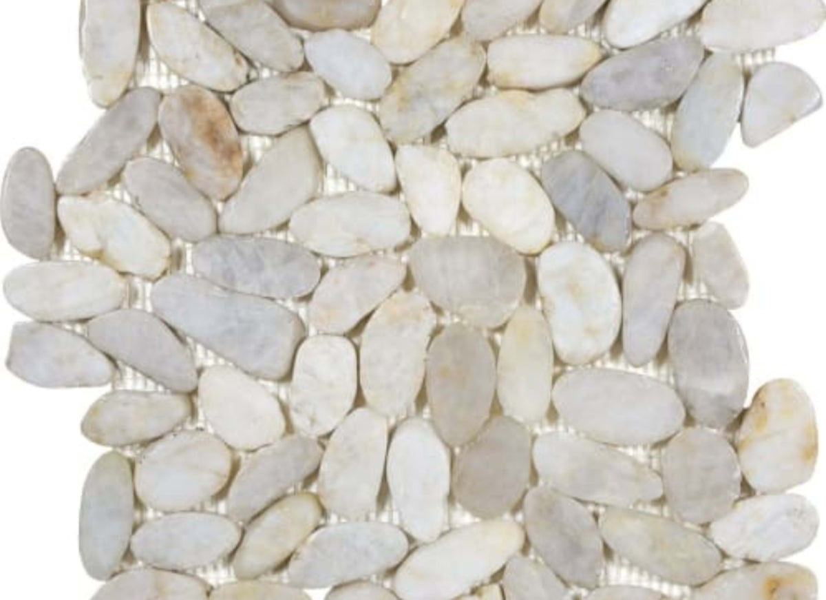 Zen in Fiji Cream Flat Pebbles