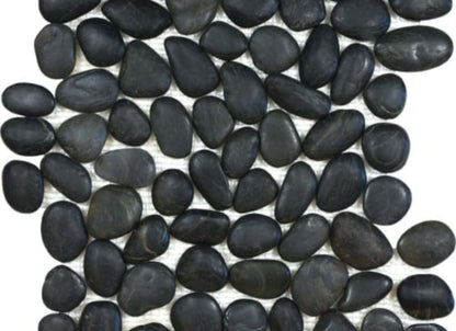 Zen in Tahitian Black Natural Pebbles
