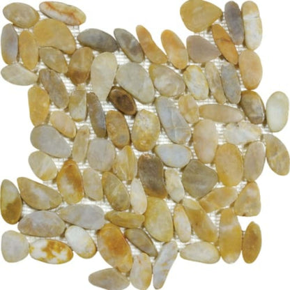 Zen in Tonga Sunset Flat Pebbles Natural Stone