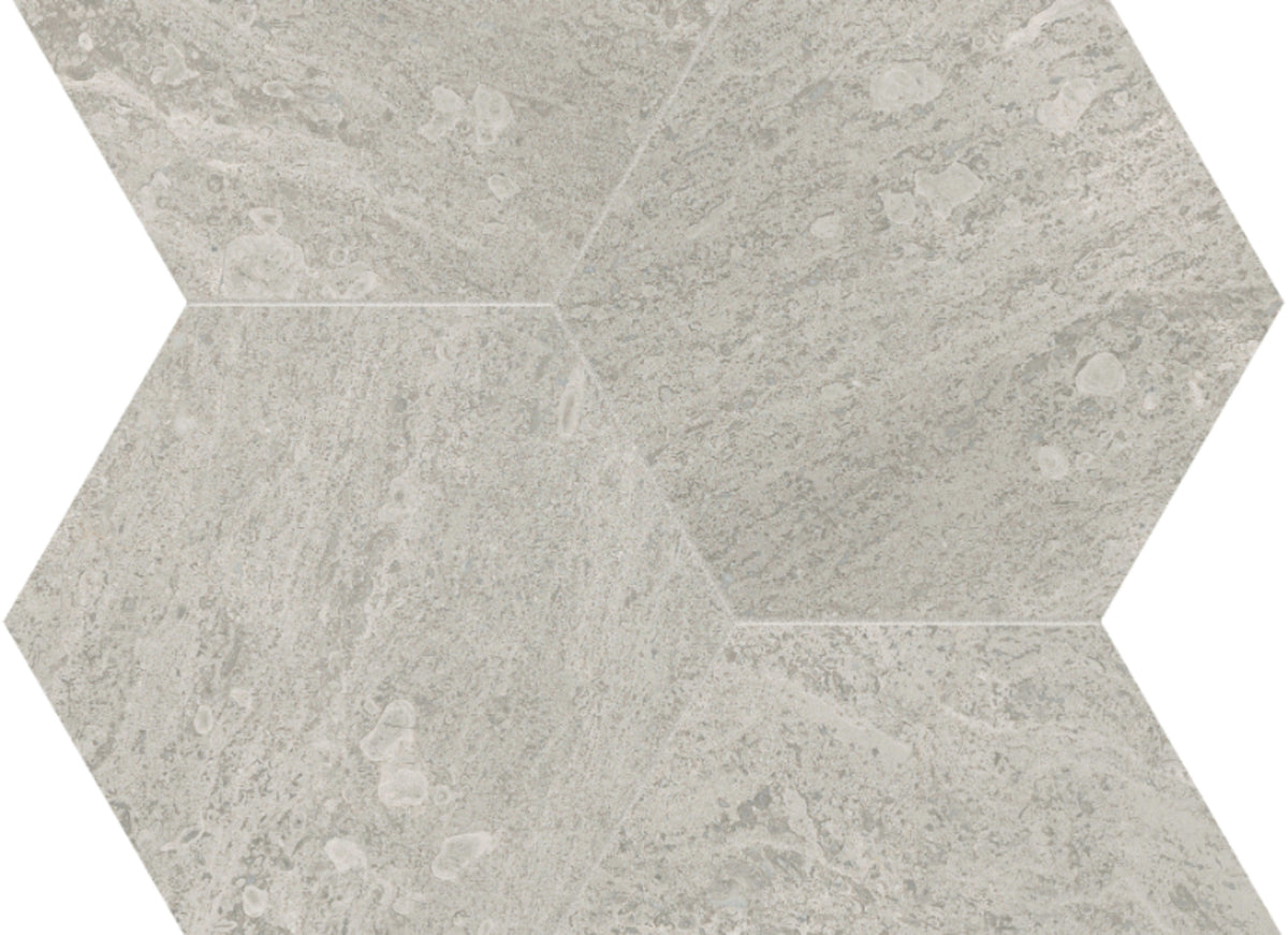 Anciano Grigio in Hexagon Mosaic 6in Honed