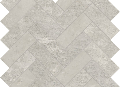 Anciano Grigio in Herringbone Mosaic Honed