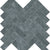 Aqua Intenso in Herringbone Mosaic Brushed Natural Stone