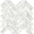 Cromo Bianco in Herringbone Mosaic Honed Natural Stone