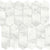 Cromo Bianco in Picket Mosaic Honed Natural Stone