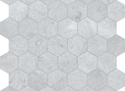 Aura Fresca in Hexagon Mosaic Honed