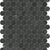 Galaxia Nero in Penny Round Mosaic Polished Natural Stone