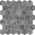 Gemma Mystique in Hexagon Mosaic Brushed Natural Stone