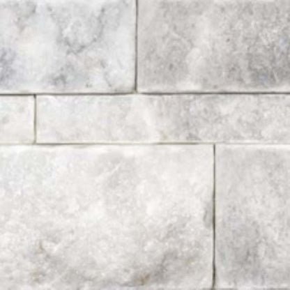 Bianco Venatino in Split Face 6x24 Wall Panels Natural Stone