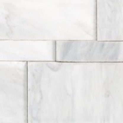 Bianco Venatino in Honed Cubics 6x24 Wall Panels Natural Stone