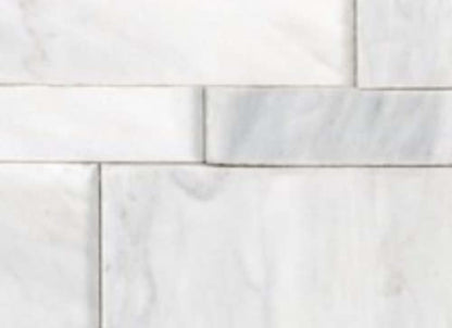 Bianco Venatino in Honed Cubics 6x24 Wall Panels