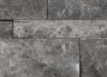 Splitface & Cubics in Stark Carbon 6x24 Split Face Wall Panels