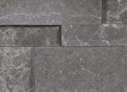 Splitface & Cubics in Stark Carbon 6x24 Cubic Wall Panels Polished
