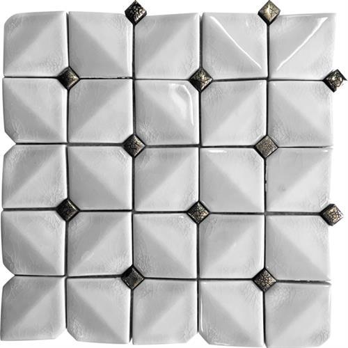 Ceramique in White Pilllow Natural Stone