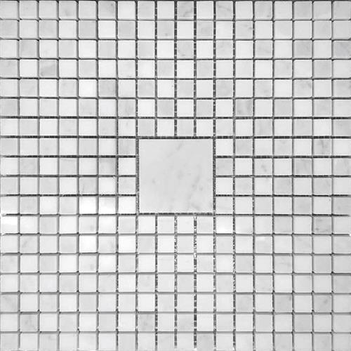 DC Metro in White Square Natural Stone