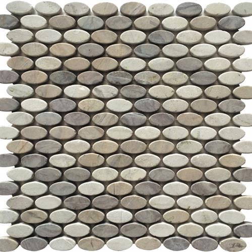 Marbella in Siesta Oval Tumbled Natural Stone
