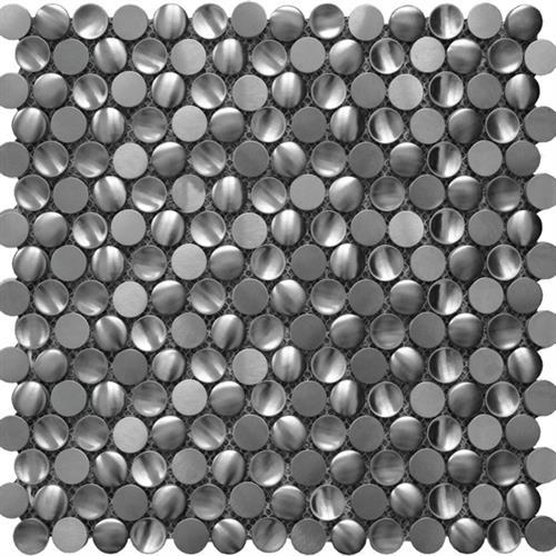 Metallico in Shaped Metal Circle Natural Stone