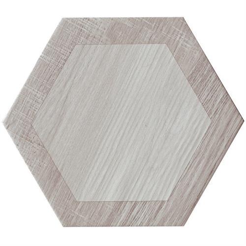 Royal Wood in Argento Hex Tile