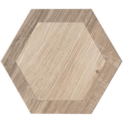 Royal Wood in Noce Hex Tile