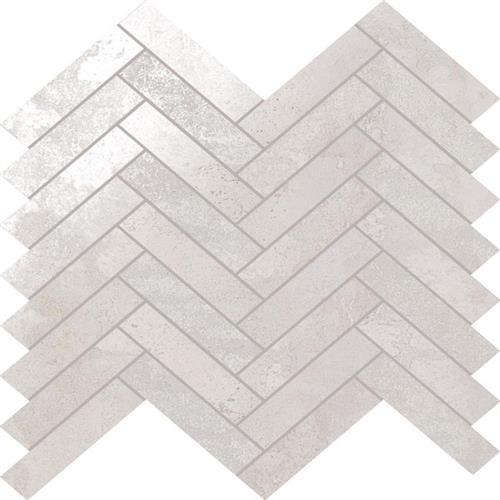 Stellar in White Herringbone Tile