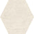 Boho in Bone 8.5x10 Hexagon Tile