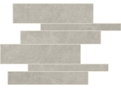 Hero in Silver Linear Mosaic